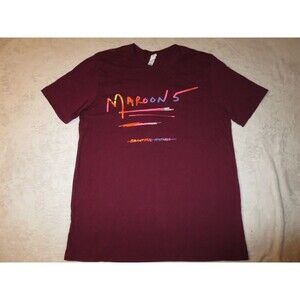 Maroon 5 Beautiful Mistakes Concert Tour T-Shirt Large